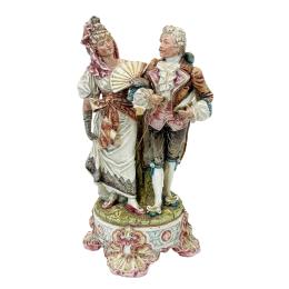 659  -  GRUPO EN PORCELANA FRANCESA DEL PRIMER CUARTO DEL SIGLO XX