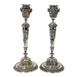 1196  -  PAREJA DE CANDELEROS F. BARBEDIENNE DEL ÚLTIMO TERCIO S.XX
