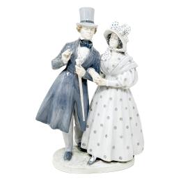 526 - FIGURA EN PORCELANA DANESA DE LA SEGUNDA MITAD DEL S.XX
