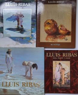 193  -  CUATRO LIBROS SOBRE EL PINTOR LLUÍS RIBAS.