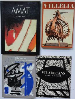194  -  CUATRO LIBROS SOBRE ARTISTAS CATALANES