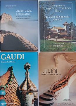 242  -  CUATRO LIBROS SOBRE ARQUITECTOS PROTAGONISTAS ...