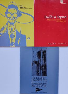 320  -  TRES LIBROS SOBRE ARTE CATALÁN.   
