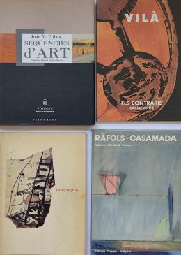 326  -  CUATRO LIBROS Y CATÁLOGOS SOBRE ARTISTAS CATALANES  ...