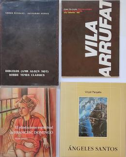 327  -  CUATRO LIBROS SOBRE ARTISTAS CATALANES.  