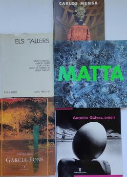 332  -  CINCO LIBROS SOBRE ARTISTAS CONTEMPORÁNEOS.   