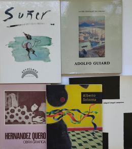 342  -  CINCO LIBROS MONOGRÁFICOS SOBRE ARTISTAS CONTEMPORÁNEOS.  