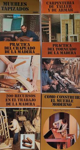 345  -  SEIS LIBROS SOBRE CARPINTERÍA Y TRABAJOS DE LA MADERA.   