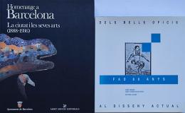 370  -  DOS LIBROS SOBRE BARCELONA Y EL ARTE.