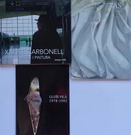 376  -  TRES LIBROS SOBRE ARTISTAS CATALANES CONTEMPORÁNEOS.   