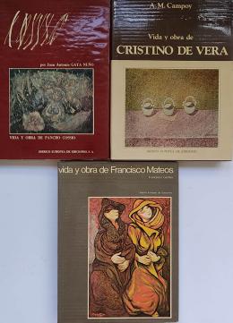 379  -  TRES LIBROS:   1.  VIDA Y OBRA DE PANCHO COSSÍO.   