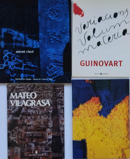 405  -  CUATRO LIBROS SOBRE ARTISTAS CATALANES CONTEMPORÁNEOS.   