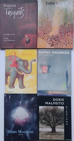 446  -  SEIS LIBROS SOBRE PINTORES.