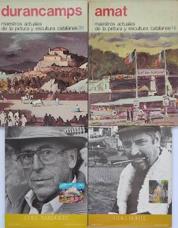 90  -  CUATRO LIBROS SOBRE ARTISTAS CATALANES:   