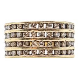 81 - ANILLO ANCHO CON BRILLANTES