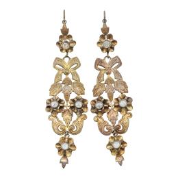 154  -  PENDIENTES DE MEDIADOS DEL S.XX