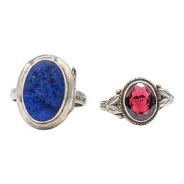 149 - DOS ANILLOS DE PLATA