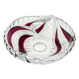 20  -  CENTRO DE MESA EN CRISTAL DE MEDIADOS DEL S.XX