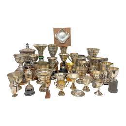 792  -  LOTE DE TROFEOS EN PLATA DE LA SEGUNDA MITAD DE SIGLO XX