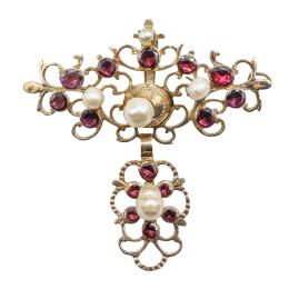 117  -  COLGANTE ITALIANO CON GRANATES DEL S.XVIII