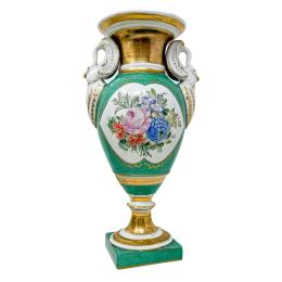 348  -  JARRÓN EN PORCELANA DE ESTILO VIEJO PARIS DEL S.XX