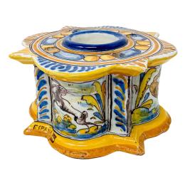 372  -  TINTERO EN CERÁMICA DE TALAVERA DE MEDIADOS DEL S.XX