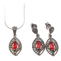 144 - CONJUNTO DE PENDIENTES Y COLGANTE