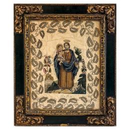 919  -  BORDADO RELIGIOSO CIRCA 1800