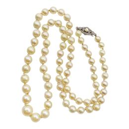 118  -  COLLAR DE PERLAR DE MEDIADOS DEL S.XX