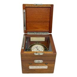 1019  -  CRONÓMETRO DE BARCO HAMILTON WATCH Co., AÑOS 40