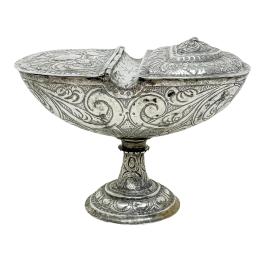 189 - NAVETA DE PLATA ESPAÑOLA DEL SIGLO XVIII