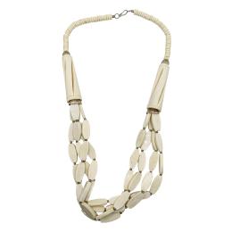 136 - COLLAR LARGO DE HUESO