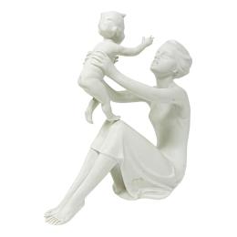 495 - ESCULTURA EN PORCELANA ALEMANA DE MEDIADOS DEL S.XX