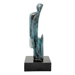 886  -  ESCULTURA EN BRONCE FIRMADA ILEGIBLE