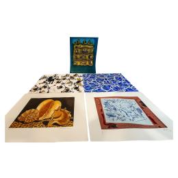 104 - CARPETA CON CINCO LITOGRAFIAS DE DISTINTOS PINTORES
