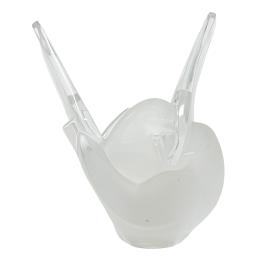 37  -  FIGURA DE PÁJARO DE CRISTAL LALIQUE DEL ÚLTIMO CUARTO S. XX