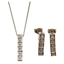 56  -  CONJUNTO DE PLATA CON CIRCONITAS