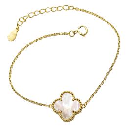 114  -  PULSERA DE PLATA CON NÁCAR