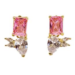 99  -  PENDIENTES PLATA CON CIRCONITAS
