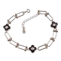 113  -  PULSERA DE PLATA CON CIRCONITAS