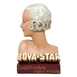 876  -  BUSTO PUBLICITARIO FRANCÉS ART DECO BOVA-STAR
