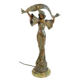 882  -  ESCULTURA EN CALAMINA DE PRINCIPIOS DEL S.XX