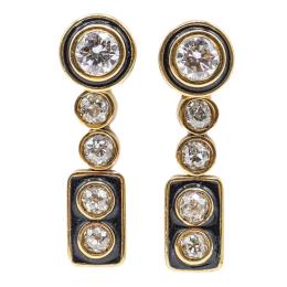 156  -  PENDIENTES DESMONTABLES CON BRILLANTES