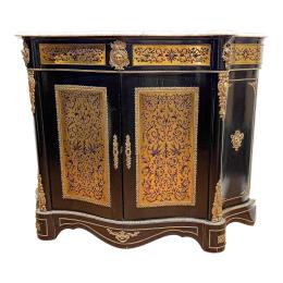 348  -  MUEBLE ENTREDÓS BOULLE DE LA PRIMERA MITAD DE SIGLO XX