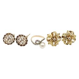 141  -  LOTE DE JOYAS DEL S.XIX Y AÑOS 40