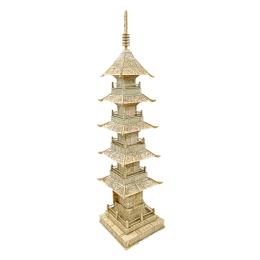 458 - PAGODA DE MARFIL CHINO DEL SIGLO XIX