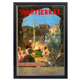 306 - CARTEL ENMARCADO DE MONTSERRAT