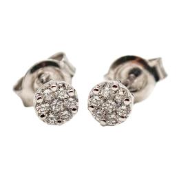 100  -  PENDIENTES ROSETÓN CON BRILLANTES