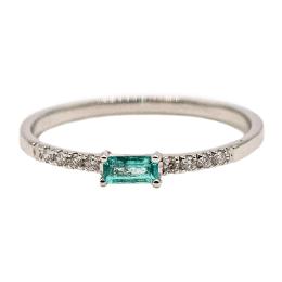 12  -  ANILLO CON CUARZO PARAIBA Y BRILLANTES
