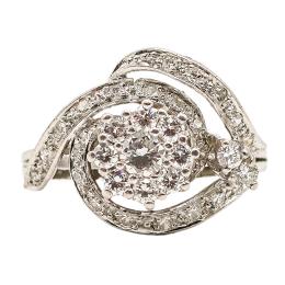 30  -  ANILLO ROSETÓN CON BRILLANTES